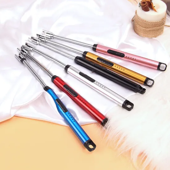 Custom Luxury Electric Candle Lighter USB Rechargeable Lighter for Candles/Kitchen/BBQ 