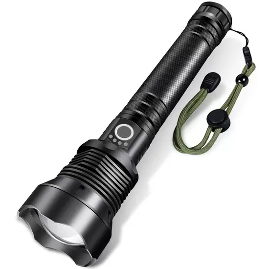 Rechargeable 1500lumen High Power Aluminum Zoomable Flashlight High Brightness Torch 